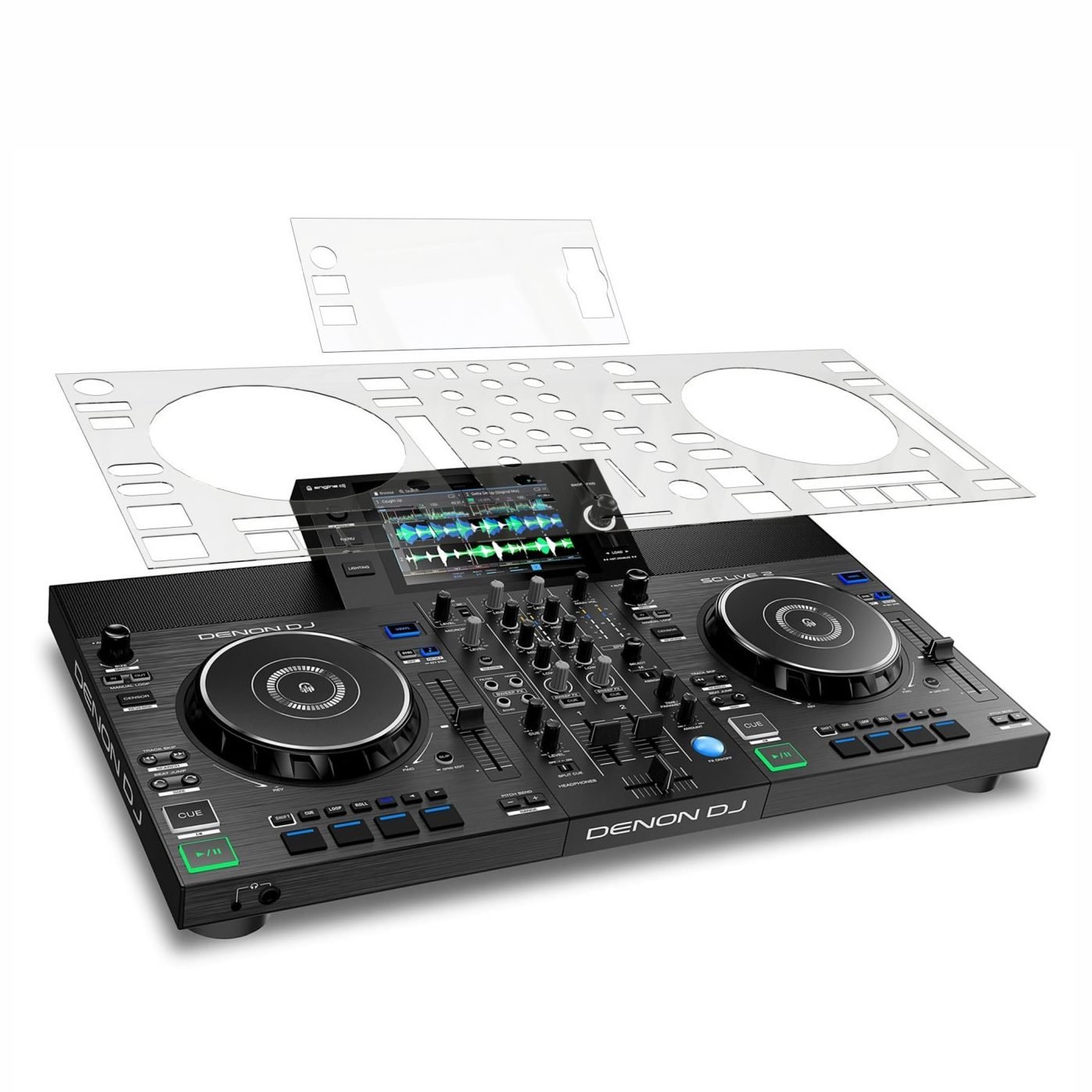 denon sc live 2 skin + photo sin platos